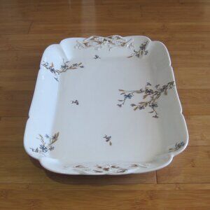 H & Co, Haviland Limoges Rectangular Tray Floral,  19" L x 12" W Rare!!!